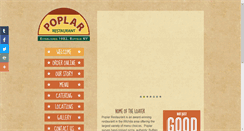 Desktop Screenshot of poplarpizza.com